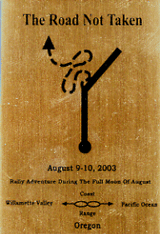 The Road Not Taken 2003 rally dash plaque