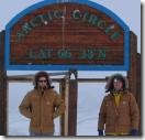 Eric and Steve at the Arctic Circle